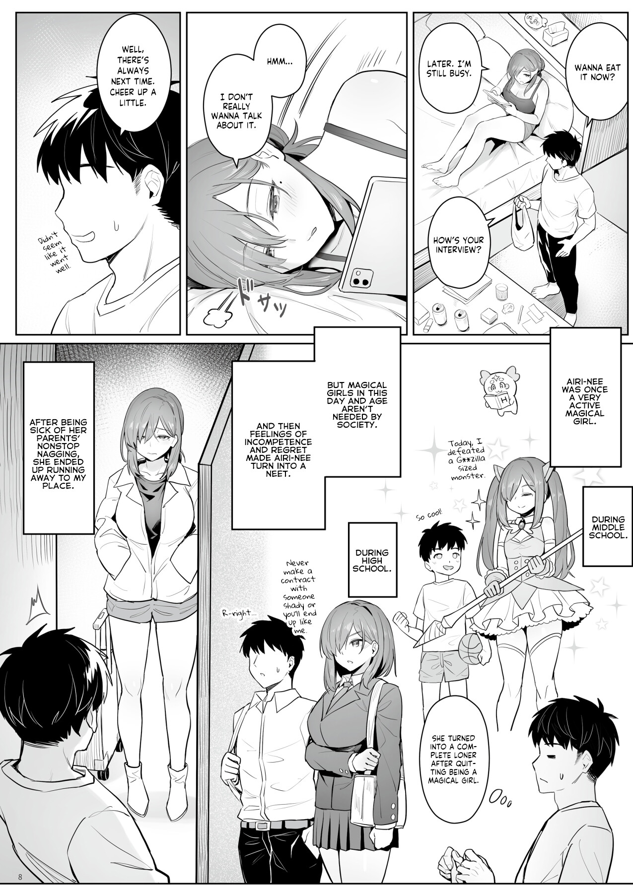 Hentai Manga Comic-The NEET Life of a Former Magical Girl-Read-5